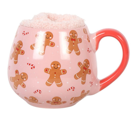 Gingerbread mug & sock set 🎀