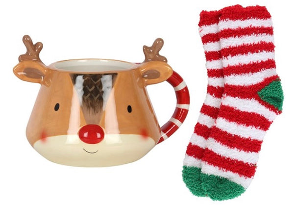 Reindeer mug & socks 💎